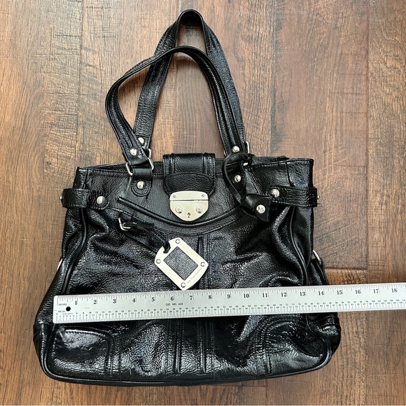 VIA REPUBBLICA black patent leather bag, made in Italy - Picture 12 of 12